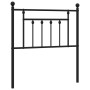 Black metal headboard 80 cm by vidaXL, Headboards and footboards - Ref: Foro24-353564, Price: 32,04 €, Discount: %