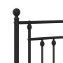 Black metal headboard 80 cm by vidaXL, Headboards and footboards - Ref: Foro24-353564, Price: 32,04 €, Discount: %