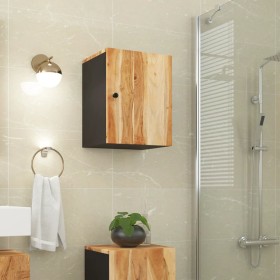 Armario de baño de pared madera maciza de acacia 38x33x48 cm de vidaXL, Muebles de baño - Ref: Foro24-351991, Precio: 76,99 €...