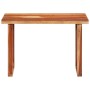 Mesa de comedor madera maciza de acacia 110x50x76 cm de vidaXL, Mesas de cocina y de comedor - Ref: Foro24-353317, Precio: 21...