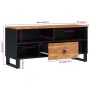 Mueble de TV madera acacia y madera contrachapada 100x33x46 cm de vidaXL, Muebles TV - Ref: Foro24-351971, Precio: 73,99 €, D...