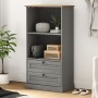 VIGO bookcase solid gray pine wood 60x35x114.5 cm by vidaXL, Bookcases and shelves - Ref: Foro24-353186, Price: 103,83 €, Dis...