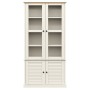 VIGO Vitrine mit Vitrine Kiefer massiv weiß 85x35x170 cm von vidaXL, Bücherregale und Regale - Ref: Foro24-353194, Preis: 318...