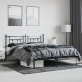 Bed frame with black metal headboard 183x213 cm by vidaXL, Beds and slatted bases - Ref: Foro24-353542, Price: 127,35 €, Disc...