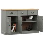 VIGO sideboard with drawers solid gray pine wood 113x40x75 cm by vidaXL, Sideboards - Ref: Foro24-353192, Price: 208,88 €, Di...