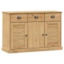 Aparador con cajones VIGO madera maciza pino 113x40x75 cm de vidaXL, Aparadores - Ref: Foro24-353190, Precio: 201,13 €, Descu...