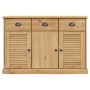 Aparador con cajones VIGO madera maciza pino 113x40x75 cm de vidaXL, Aparadores - Ref: Foro24-353190, Precio: 201,13 €, Descu...