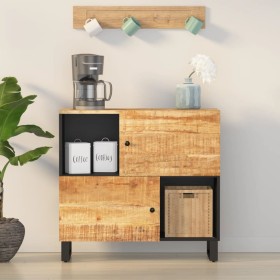 Sideboard with 2 doors solid mango wood 80x33x75 cm by vidaXL, Sideboards - Ref: Foro24-352921, Price: 145,39 €, Discount: %