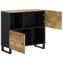 Sideboard with 2 doors solid mango wood 80x33x75 cm by vidaXL, Sideboards - Ref: Foro24-352921, Price: 145,39 €, Discount: %