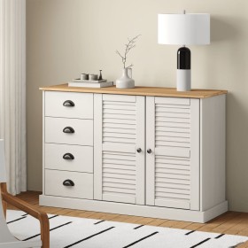 VIGO sideboard with drawers solid white pine wood 113x40x75cm by vidaXL, Sideboards - Ref: Foro24-353188, Price: 216,38 €, Di...