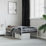 Metal bed frame with headboard and footboard white 80x200 cm by vidaXL, Beds and slatted bases - Ref: Foro24-352377, Price: 7...