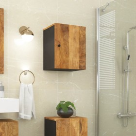 Solid mango wood wall-mounted bathroom cabinet 38x33x48 cm by vidaXL, Bathroom furniture - Ref: Foro24-351993, Price: 66,99 €...