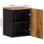 Wandmontierter Badezimmerschrank massives Mangoholz 38x33x48 cm von vidaXL, Badezimmermöbel - Ref: Foro24-351993, Preis: 66,7...