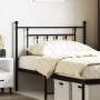 Cabecero de metal negro 100 cm de vidaXL, Cabeceros y pies de cama - Ref: Foro24-353566, Precio: 31,06 €, Descuento: %