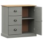 VIGO sideboard with drawers solid gray pine wood 78x40x75 cm by vidaXL, Sideboards - Ref: Foro24-353201, Price: 156,17 €, Dis...