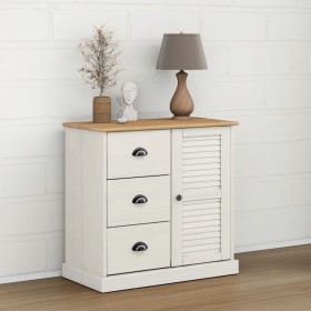 VIGO sideboard with drawers solid white pine wood 78x40x75 cm by vidaXL, Sideboards - Ref: Foro24-353200, Price: 156,17 €, Di...