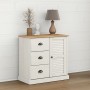 VIGO sideboard with drawers solid white pine wood 78x40x75 cm by vidaXL, Sideboards - Ref: Foro24-353200, Price: 156,86 €, Di...