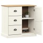 VIGO sideboard with drawers solid white pine wood 78x40x75 cm by vidaXL, Sideboards - Ref: Foro24-353200, Price: 156,86 €, Di...