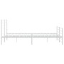 Estructura cama metal con cabecero y estribo blanco 200x200 cm de vidaXL, Camas y somieres - Ref: Foro24-352393, Precio: 127,...