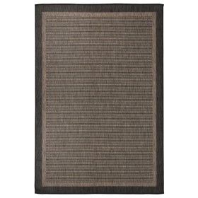 Alfombra de exterior de tejido plano marrón oscuro 160x230 cm de vidaXL, Alfombras - Ref: Foro24-340846, Precio: 59,76 €, Des...