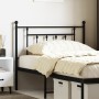 Cabecero de metal negro 107 cm de vidaXL, Cabeceros y pies de cama - Ref: Foro24-353567, Precio: 31,41 €, Descuento: %