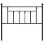 Cabecero de metal negro 107 cm de vidaXL, Cabeceros y pies de cama - Ref: Foro24-353567, Precio: 31,41 €, Descuento: %