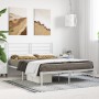 Estructura de cama de metal con cabecero blanca 120x190 cm de vidaXL, Camas y somieres - Ref: Foro24-352365, Precio: 92,02 €,...