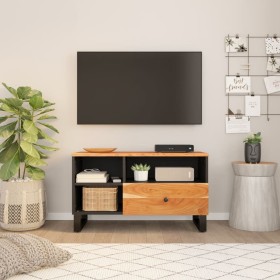 Mueble de TV madera acacia y madera de ingeniería 80x33x46 cm de vidaXL, Muebles TV - Ref: Foro24-351975, Precio: 71,56 €, De...