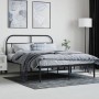 Estructura de cama con cabecero metal negro 140x200 cm de vidaXL, Camas y somieres - Ref: Foro24-353636, Precio: 123,23 €, De...