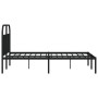 Estructura de cama con cabecero metal negro 140x200 cm de vidaXL, Camas y somieres - Ref: Foro24-353636, Precio: 123,23 €, De...