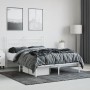 Estructura de cama con cabecero metal blanca 140x200 cm de vidaXL, Camas y somieres - Ref: Foro24-353587, Precio: 114,60 €, D...