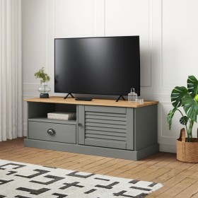 Mueble para TV VIGO madera maciza de pino gris 106x40x40 cm de vidaXL, Muebles TV - Ref: Foro24-353177, Precio: 95,61 €, Desc...