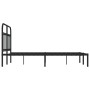 Bed frame with black metal headboard 120x190 cm by vidaXL, Beds and slatted bases - Ref: Foro24-352575, Price: 113,80 €, Disc...