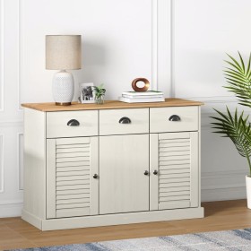 VIGO sideboard with drawers solid white pine wood 113x40x75cm by vidaXL, Sideboards - Ref: Foro24-353191, Price: 208,52 €, Di...