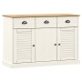 VIGO sideboard with drawers solid white pine wood 113x40x75cm by vidaXL, Sideboards - Ref: Foro24-353191, Price: 208,63 €, Di...