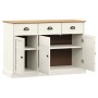 VIGO sideboard with drawers solid white pine wood 113x40x75cm by vidaXL, Sideboards - Ref: Foro24-353191, Price: 208,63 €, Di...