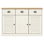 VIGO sideboard with drawers solid white pine wood 113x40x75cm by vidaXL, Sideboards - Ref: Foro24-353191, Price: 208,63 €, Di...