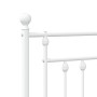 Cabecero de metal blanco 150 cm de vidaXL, Cabeceros y pies de cama - Ref: Foro24-353620, Precio: 49,85 €, Descuento: %