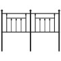 Black metal headboard 150 cm by vidaXL, Headboards and footboards - Ref: Foro24-353571, Price: 49,85 €, Discount: %