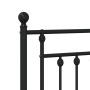 Black metal headboard 150 cm by vidaXL, Headboards and footboards - Ref: Foro24-353571, Price: 49,85 €, Discount: %