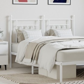 Cabecero de metal blanco 140 cm de vidaXL, Cabeceros y pies de cama - Ref: Foro24-353619, Precio: 47,99 €, Descuento: %