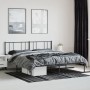 Bed frame with black metal headboard 180x200 cm by vidaXL, Beds and slatted bases - Ref: Foro24-352484, Price: 110,13 €, Disc...