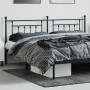 Black metal headboard 200 cm by vidaXL, Headboards and footboards - Ref: Foro24-353575, Price: 45,99 €, Discount: %