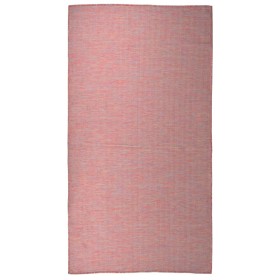 Alfombra de exterior de tejido plano rojo 80x150 cm de vidaXL, Alfombras - Ref: Foro24-340820, Precio: 24,20 €, Descuento: %