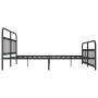 Estructura de cama cabecero y estribo metal negro 200x200 cm de vidaXL, Camas y somieres - Ref: Foro24-352603, Precio: 153,17...