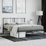 Estructura de cama con cabecero metal negro 160x200 cm de vidaXL, Camas y somieres - Ref: Foro24-352483, Precio: 107,64 €, De...