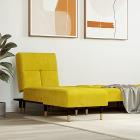 Sofá diván de terciopelo amarillo de vidaXL, Divanes - Ref: Foro24-352812, Precio: 162,18 €, Descuento: %