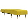 Sofá diván de terciopelo amarillo de vidaXL, Divanes - Ref: Foro24-352812, Precio: 161,90 €, Descuento: %