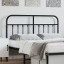 Black metal headboard 135 cm by vidaXL, Headboards and footboards - Ref: Foro24-352610, Price: 43,67 €, Discount: %