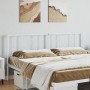 White metal headboard 200 cm by vidaXL, Headboards and footboards - Ref: Foro24-352567, Price: 23,99 €, Discount: %